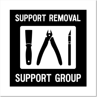 Funny 3D Printer Tools Support Removal Joke Posters and Art